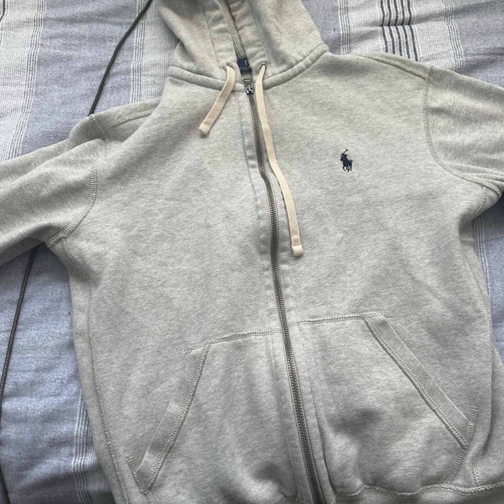 Light Sport Heather Polo Ralph Lauren Fleece Full-Zip Hoodie